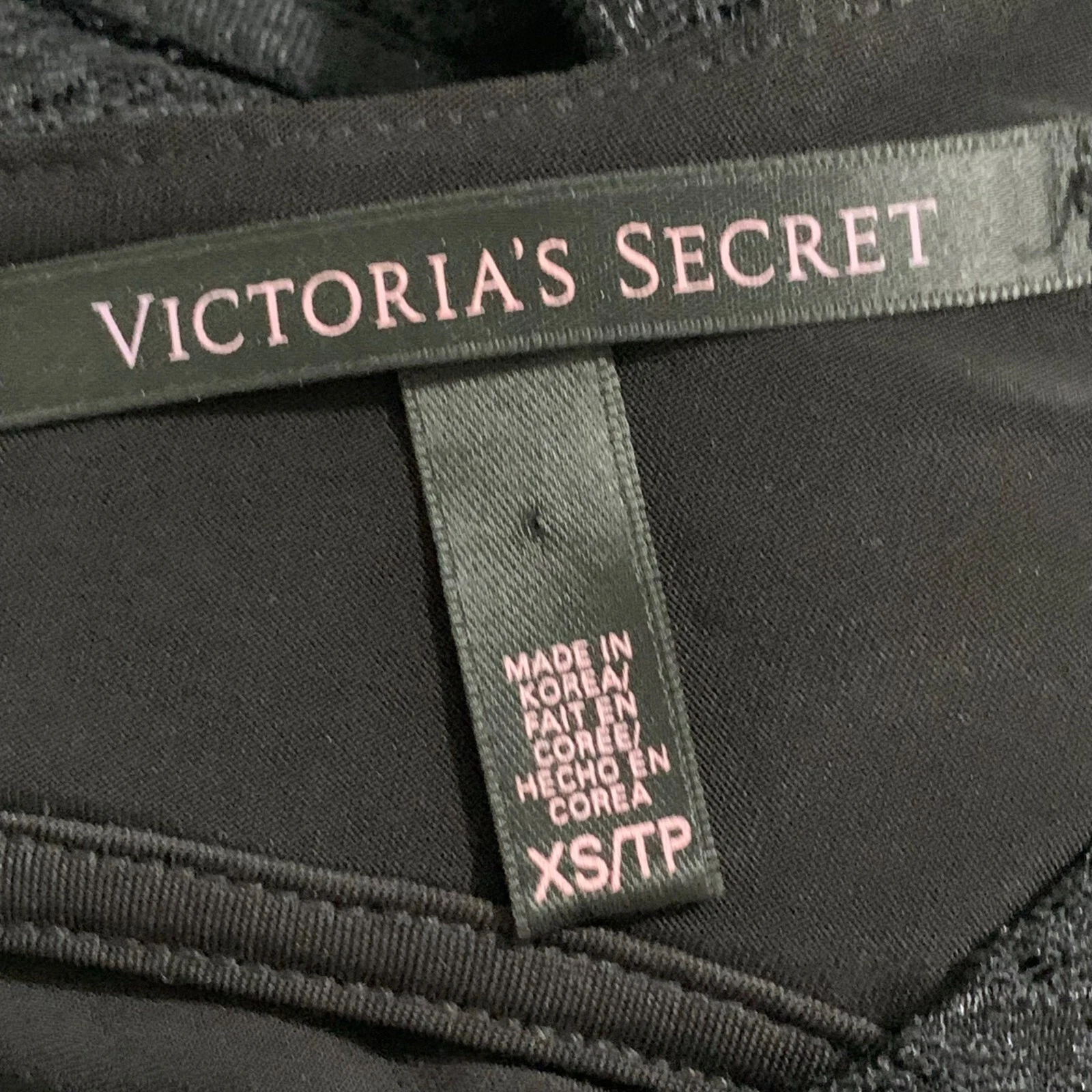 UNDERCOVER Abito skater Victorias Secret nero elasticizzato pizzo schiena aperta manica 3 4 XS