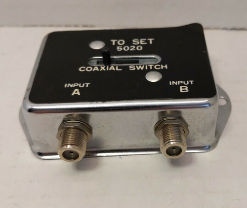 Vintage interruptor coaxial de 75 Caja de separador de TV por cable a B Envío Gratis de entrada | eBay
