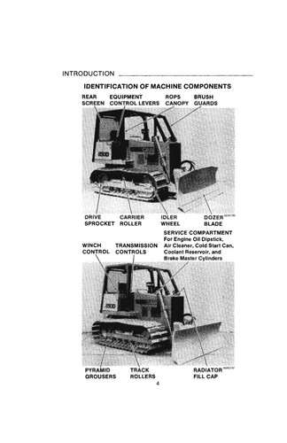CRAWLER DOZER Operator Instruction Maintenance Manual CASE 850D 855D - Print - Picture 4 of 19
