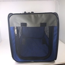 19" Portable Travel Soft-Sided Pet Crate Foldable Kennel For Dog/Cat Folds Flat