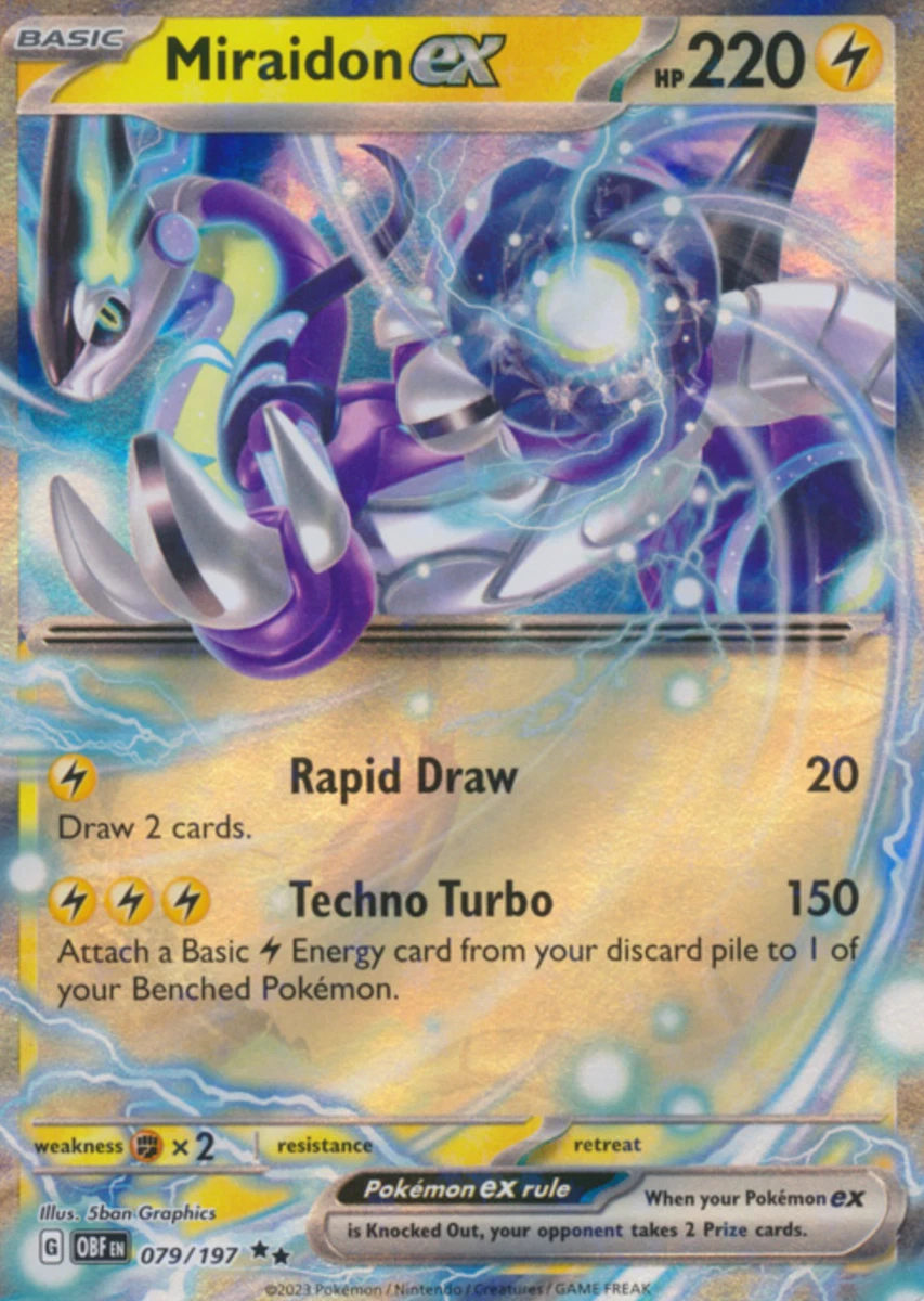 Miraidon ex - 079/197 Ultra Rare - Obsidian Flames