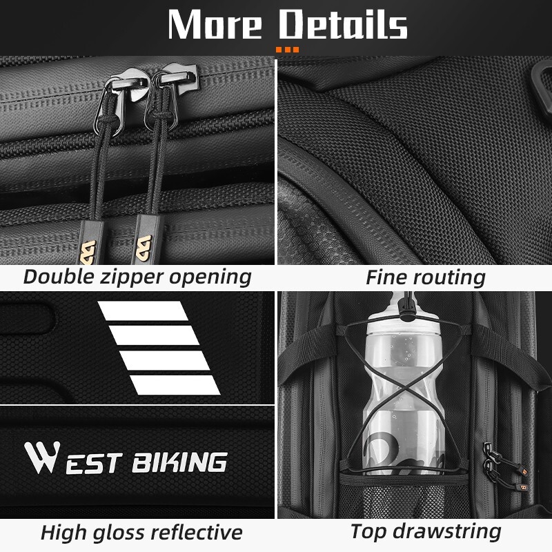 WEST BIKING Hard Shell Bicycle Bag Waterproof E-bike Battery Bike WEST BIKING Hard Shell Bicycle Bag Waterproof E-bike Battery Bike