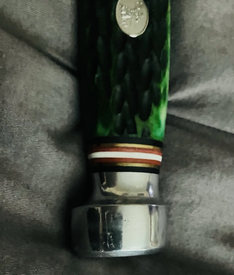 Jade Green Bone Buck Skinner w/ Sheath - Image 3 of 4