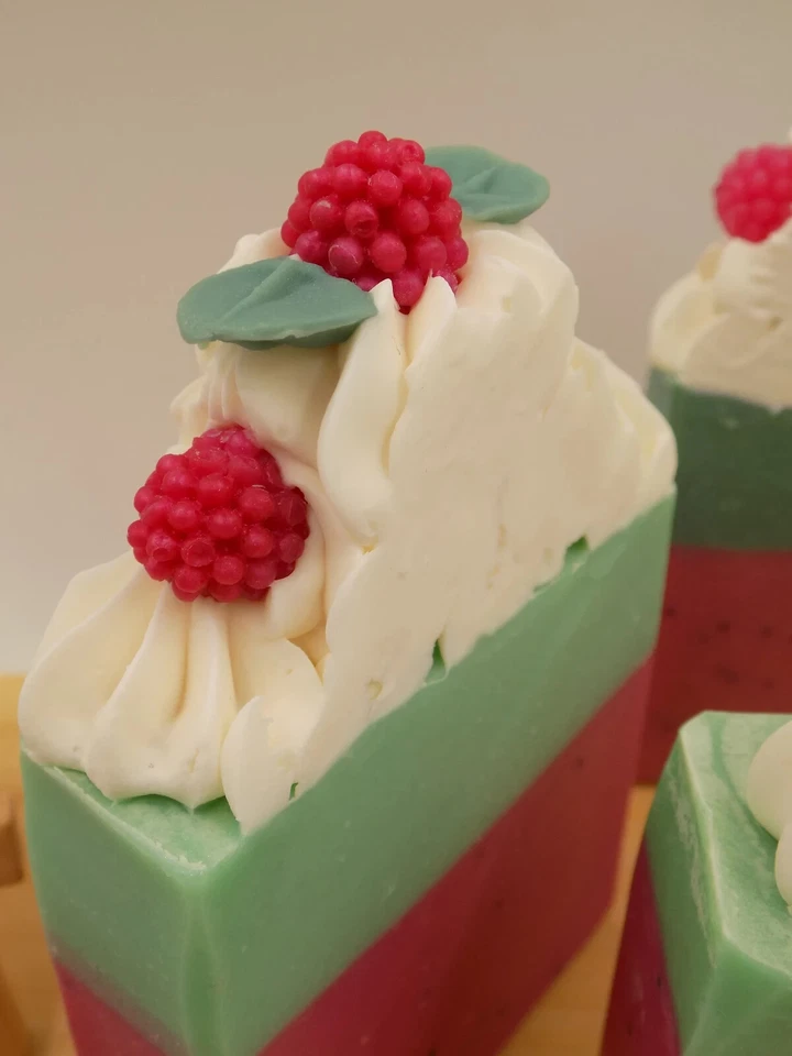 Raspberry Handmade Bar Soap - Image 3 of 4