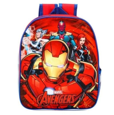 MARVEL Kids Boys Junior Novelty IRONMAN AVENGERS Backpack School Bag Rucksack Character