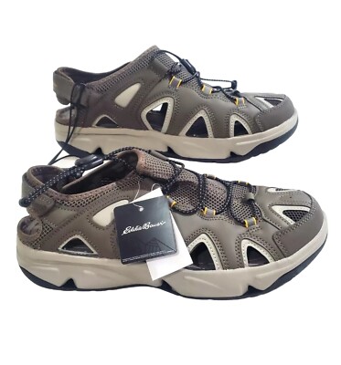 Eddie Bauer Hiking Water Sandals Closed Toe Brown Wide Size 9W Eddie Bauer Men main image 3