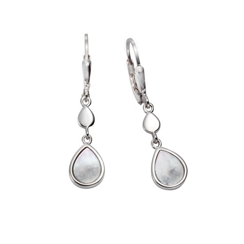 Trollbeads Damen-Ohrhänger 925 Silber 1 cm-TAGEA-00082
