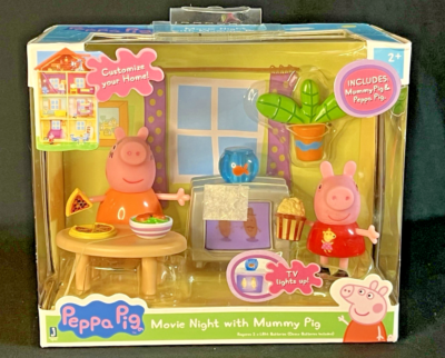 Peppa Pig Movie Night With Mummy Mommy Pig - Figure Light Up