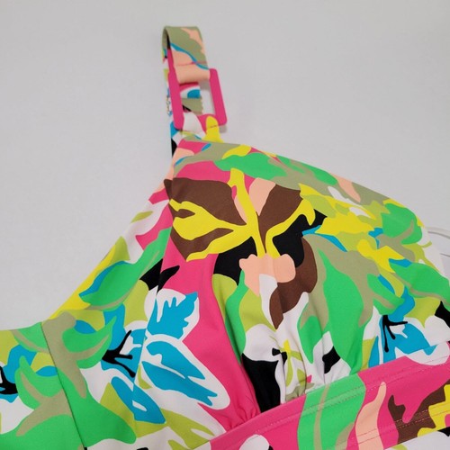 Anne Cole Cabana Party Tri Tankini Swim Top Floral Print NWT Plus Size 22W - Picture 6 of 14