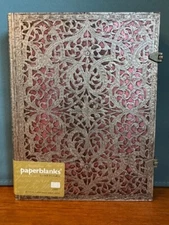 Paperblanks Silver Filigree Blush Pink Notebook Lined Pages Writing Journal Blan
