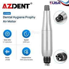 USA Dental Hygiene Prophy Handpiece Air Motor 4 Hole + 4:1 Nose Cone 360° Swivel
