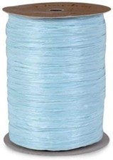Raffia Ribbon 100 Yards Spool, Matte Light Blue
