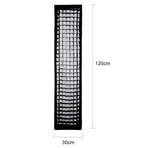 2PC Godox 35x160cm Strip Softbox Bowens Mount + Grid + 2M Light Stand for Studio - Picture 3 of 11