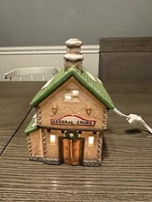 National Decorations Christmas Collectibles Village 1991 Lighted General Store 