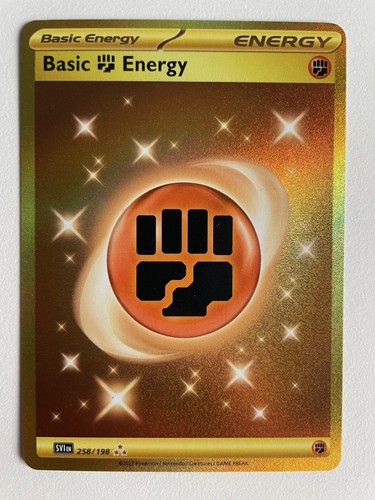 Pokemon TCG: 2023 Scarlet & Violet Secret Rare Basic Fighting Energy (258/198)