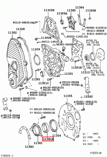 Genuine Hilux LN170 LN167 LN166 LN165 2L 3L 5L Rear Main Oil Crankshaft Seal - Picture 18 of 20