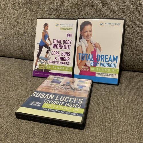 Pilates Pro Chair 3 DVD Lot Total Dream Body Workout Susan Lucci Life's