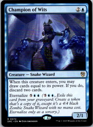Magic the Gathering Champion of Wits Aetherdrift Commander MTG Free Shipping!
