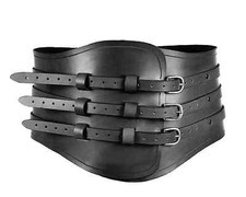 Medieval Roman Armor Gladiator Leather Waist Wide Kidney Belt SCA LARP 4 MMTHIC