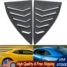 Side Window Louver Quarter Scoop Vent Racing Trim For 2010-2015 Chevrolet Camaro
