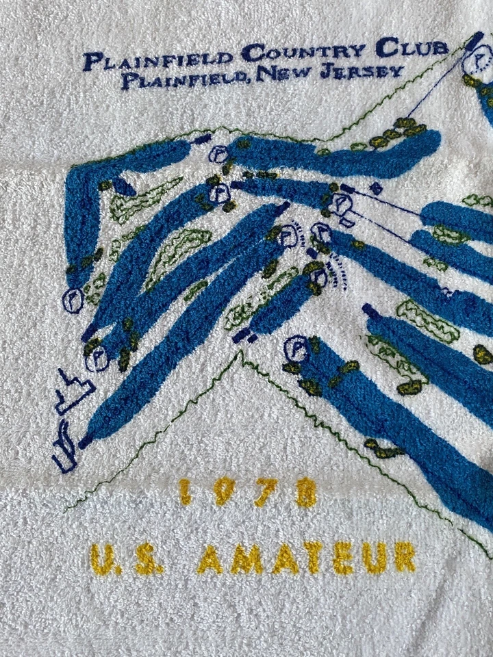 Vtg 1978 US Amateur Championship Golf Bag Towel Plainfield CC USGA NJ - Imagem 3 de 4