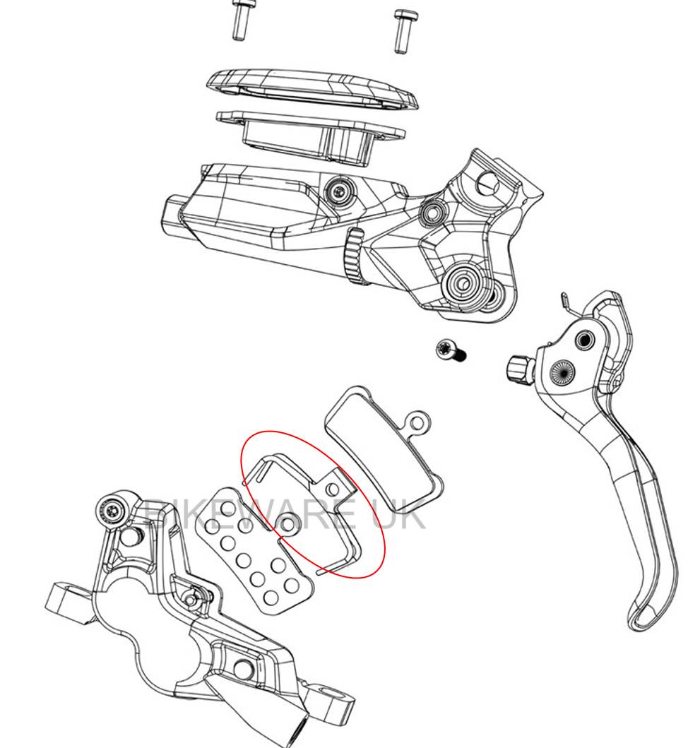 SRAM Avid Pad Spreader Spring Guide/G2/Level/X0 Trail/Elixir Trail -Pair Genuine