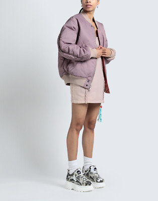 RRP  545 OFF-WHITE c/o VIRGIL ABLOH LAUNDRY Sweat Dress IT40 US4 S Bleached 