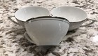 NORLEANS CANDLELIGHT LOT OF 3 COFFEE TEA CUPS w/PLATINUM TRIM & RINGS EUC