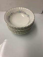 Johnson Brothers Snowhite Regency CHARMAIN Set Of 8 Cereal / soup Bowls 6 1/8”