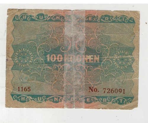 3 Banconote usate :10 Lek Albania, 100 francs Rwanda ,100 Corone Austria Vintage - Foto 6 di 6