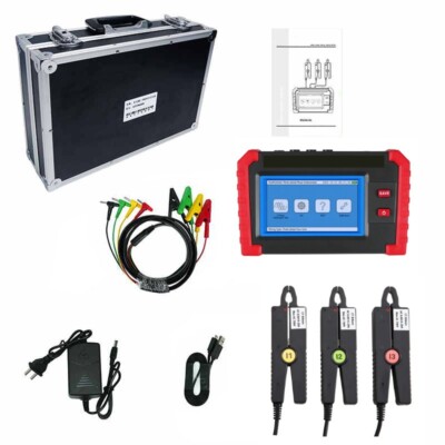 Multifunctional Three Phase Digital Phase Voltmeter Harmonics with Bluetooth