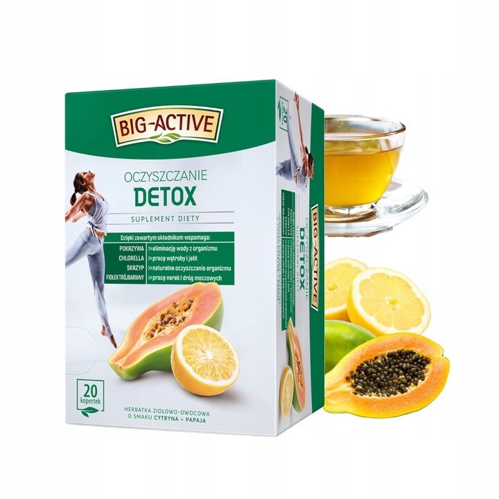 3 x Big Active DETOX - Functional Tea Box 3 x 20pcs - 60 Envelopes