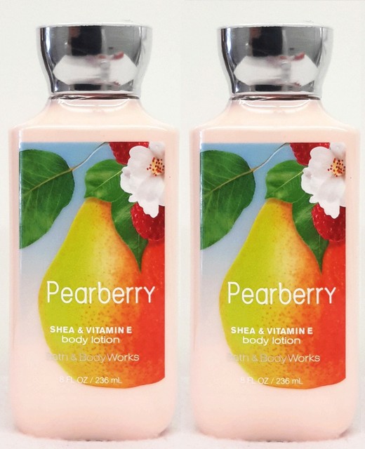 2 Bath & Body Works PEARBERRY Body Lotion / Hand Cream Shea & Vitamin E