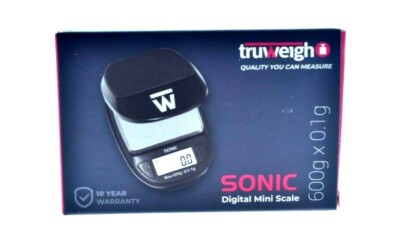 TRUWEIGH  SONIC - DIGITAL MINI  SCALE - 600 X 0.1G - BLACK COLOR