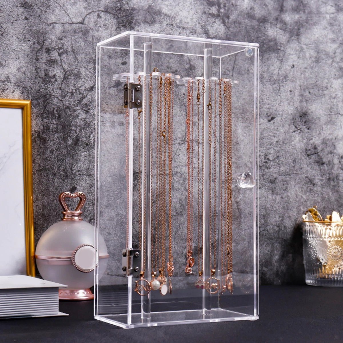 Hanging on sale necklace storage