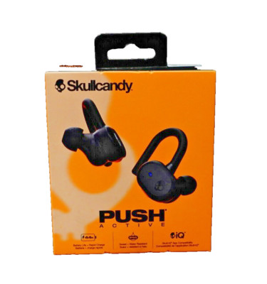 Skullcandy Push Active Wireless Bluetooth Earbuds - Black - S2BPW-P740