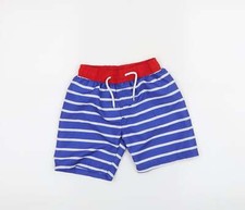 barnaby Boys Blue Polyester Blend Sweat Shorts Size 5-6 Years Reg