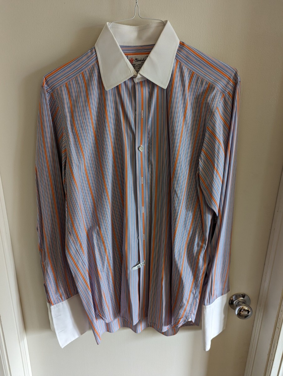 小物 TURNBULL & ASSER PLAIN WHITE WESTMINSTER SHIRT WITH TURNBULL COLLAR AND 3