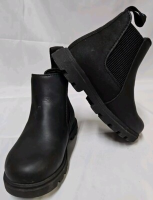 Native Unisex Kensington Treklite Chelsea Boots Size C9  Black Winter Rain GUC 