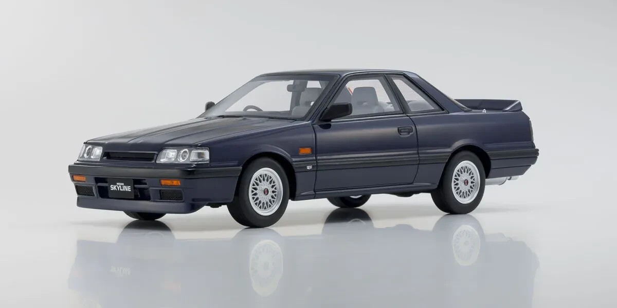 京商 日産 SKYLINE GTS-R R31 BBS 1/18 KYOSHO Samurai Nissan Skyline GTS-R R31 1988-KSR18039BL