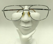 Vintage Pierre Cardin CB-053 Black Silver Metal Pilot Sunglasses Frames