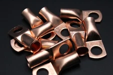 2 GAUGE COPPER 3/8 RING 100 PK CRIMP TERMINAL CONNECTOR AWG BATTERY LUG CUR238