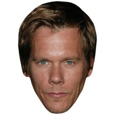 Kevin Bacon Stubble Celebrity Mask, Flat Card Face, Fancy Dress Mask