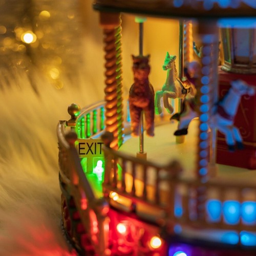 Weihnachten Musik Karussell Deko LED beleuchtet Farbwechsel Weihnachtsschmuck - Bild 19 von 24