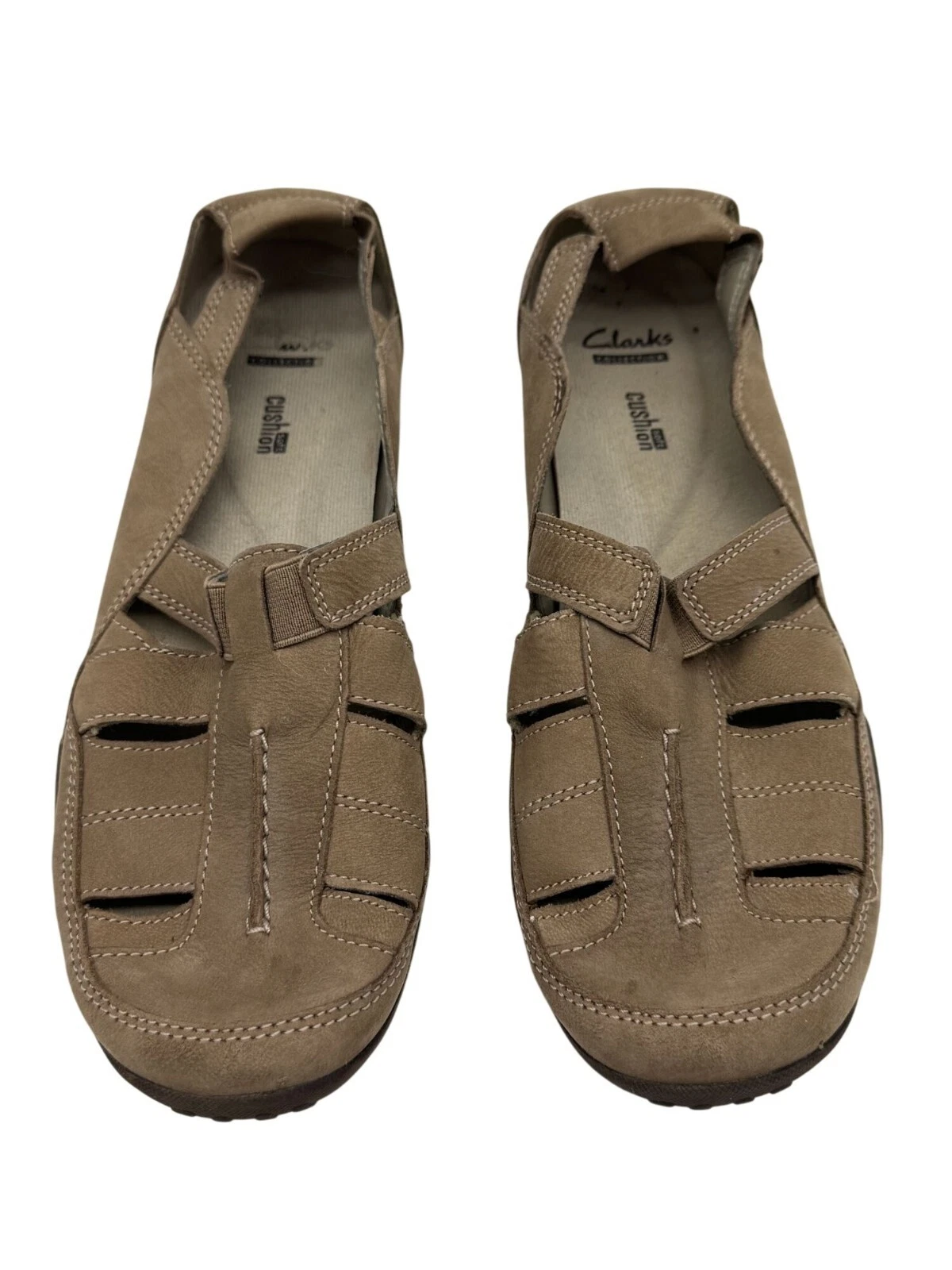 Sandali da pescatore Clarks donna Haley cicogna taglia 10M pelle marrone comodi outdoor