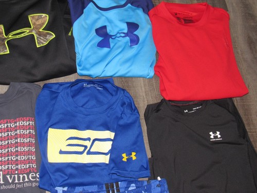 NIKE ADIDAS UNDER ARMOUR Boy's Large 14 16 Lot Shirts Shorts Pants Jacket 27 Pc - Picture 8 of 18