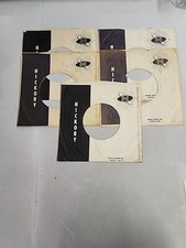 45 RPM 7" RECORD SLEEVES CO. SLEEVE 5 PACK SEE PHOTOS - Hickory SLV185