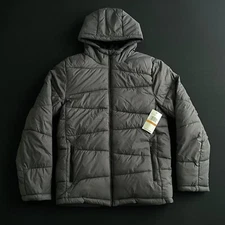 NWT Mens Small Polar Grey Spyder Nexus Water Resistant Puffer Jacket Poly Down