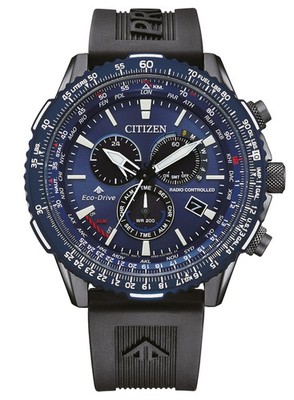 CITIZEN Eco-Drive Promaster Sky Funkuhr für Herren Schwarz/Blau CB5006-02L