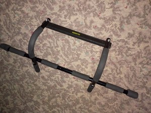 Ignite Doorway Pull Up/Chin Up Bar Foam Grips Metal Black/Gray